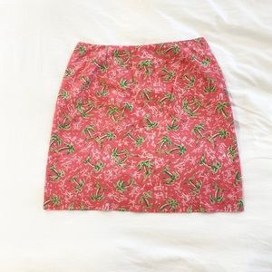 Lilly Pulitzer | Skirt Poppy Pink Palm
